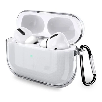 WERONDO Silikonhülle für Apple AirPods Pro 2 Case Cover Tasche Bumper Schutz Transparent