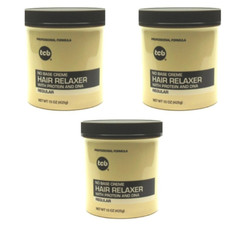 TCB No Base Creme Hair Relaxer, Regular 15 oz- Regular - 3 PACK