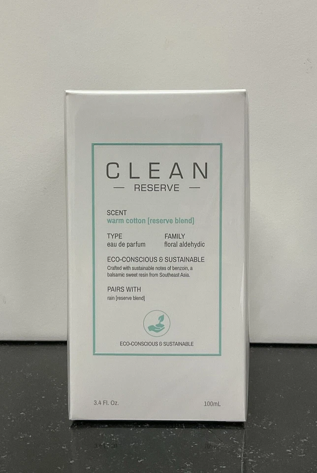 Clean Reserve Algodão Quente Unissex Eau de Parfum Spray 3,4 oz/100 ml NOVO - Imagem 2 de 4