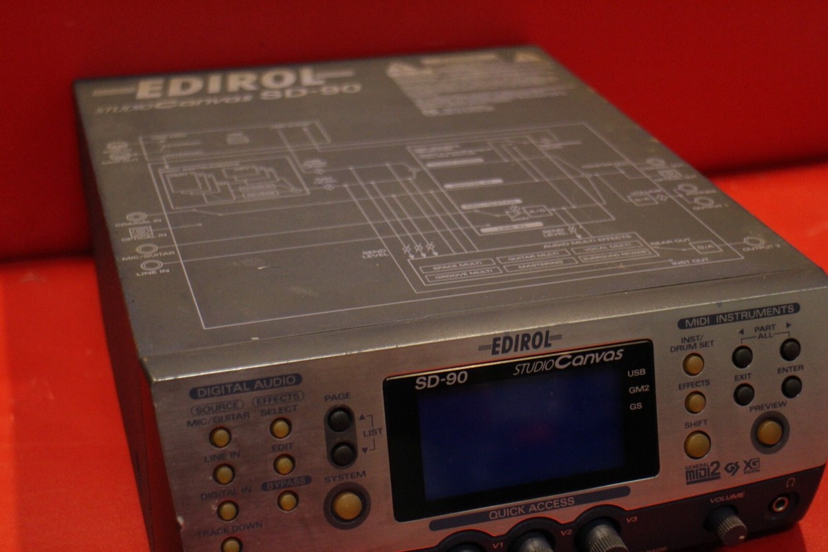 USED Roland Edirol SD-90 Studio Canvas MIDI Sound Module USED Roland Edirol SD-90 Studio Canvas MIDI Sound Module