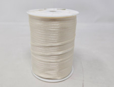 IVORY 3mm 1/8" Double Sided Satin 100 Nylon Craft Ribbon 500 YDS Bulk Spool