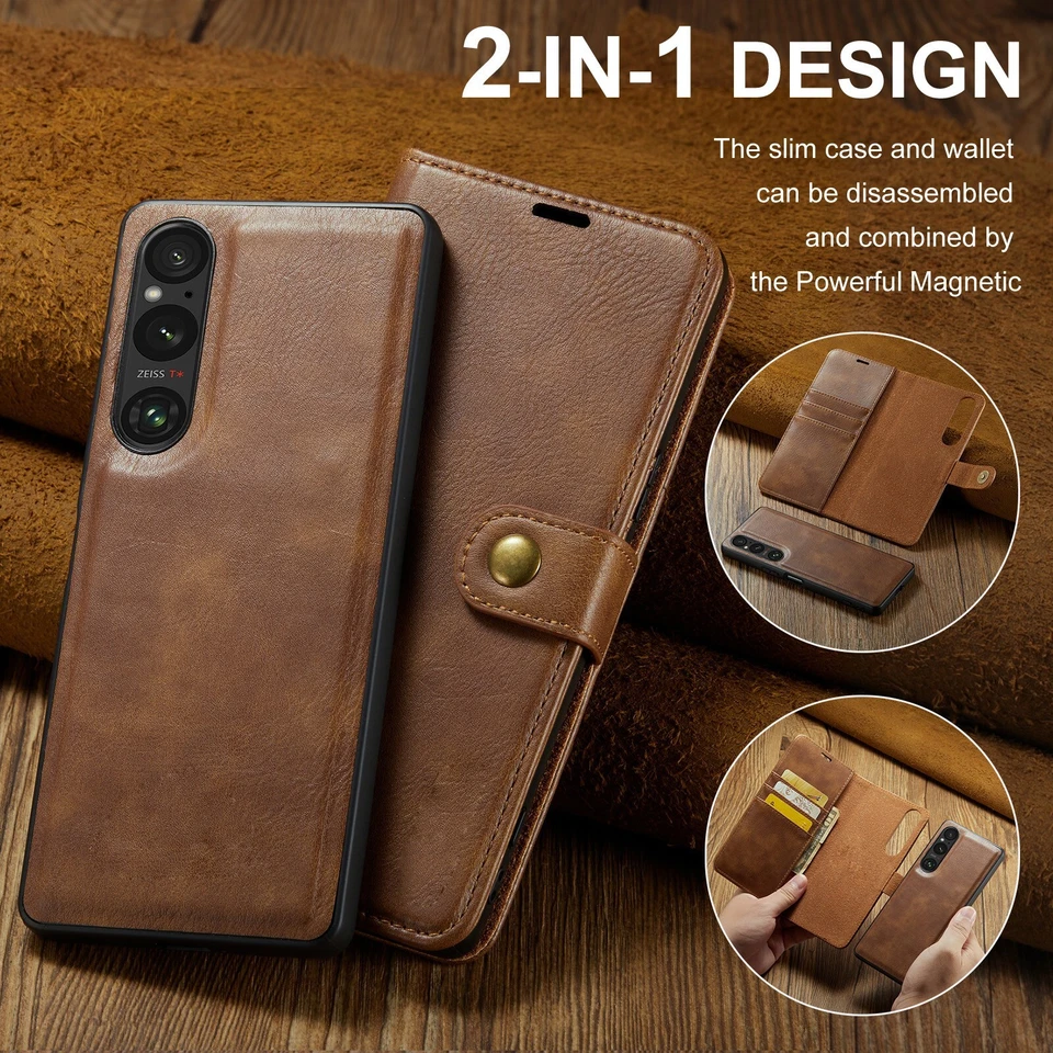 For OnePlus 13 12 11 10 Pro 2in1 Magnetic Removable Leather Wallet Case Cover  - Image 4 of 4