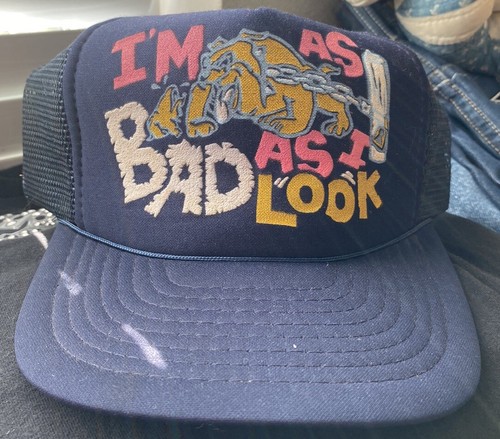 Vtg 80’s Bad Dog Cartoon Trucker Hat