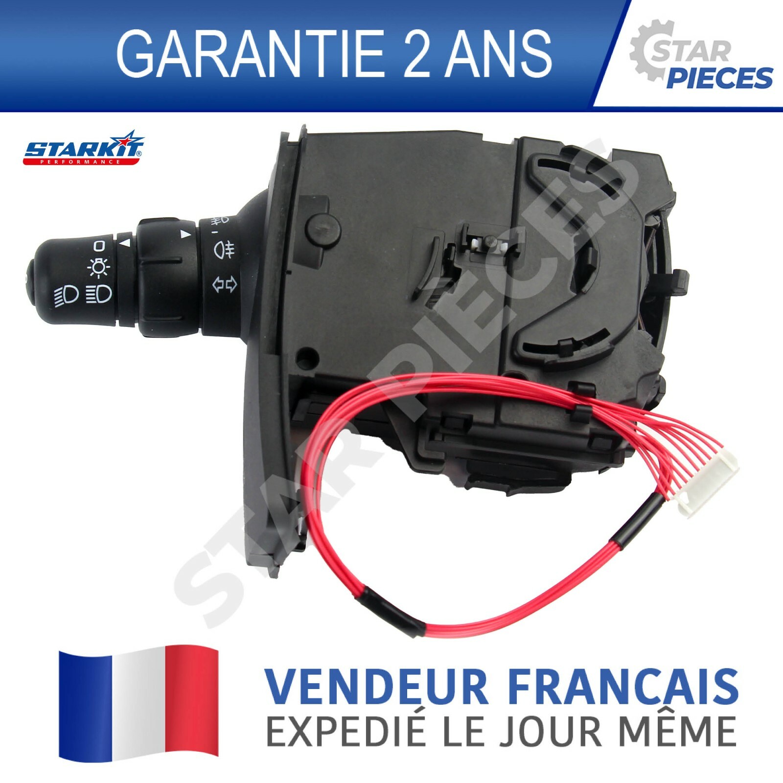 Commutateur colonne direction commodo Clio 3 Modus Kangoo 2 commande phare