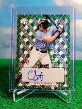 Nolan Stevens 2022 Leaf Perfect Game Metal Proof Green Mojo Auto 1/1 #MA-NS1