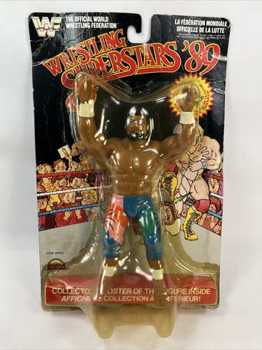 VINTAGE WWF LJN Wrestling Superstars MOC Haku Blac...