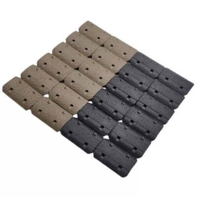 BK/DE M-lok Rail Covers 12 Piece Polymer Mlok System Covers Fit Mlok Rail System