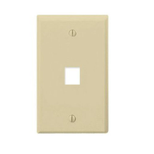 5 Pack Lot Keystone 1 Hole Port Jack Wall Face Plate Network CAT5e