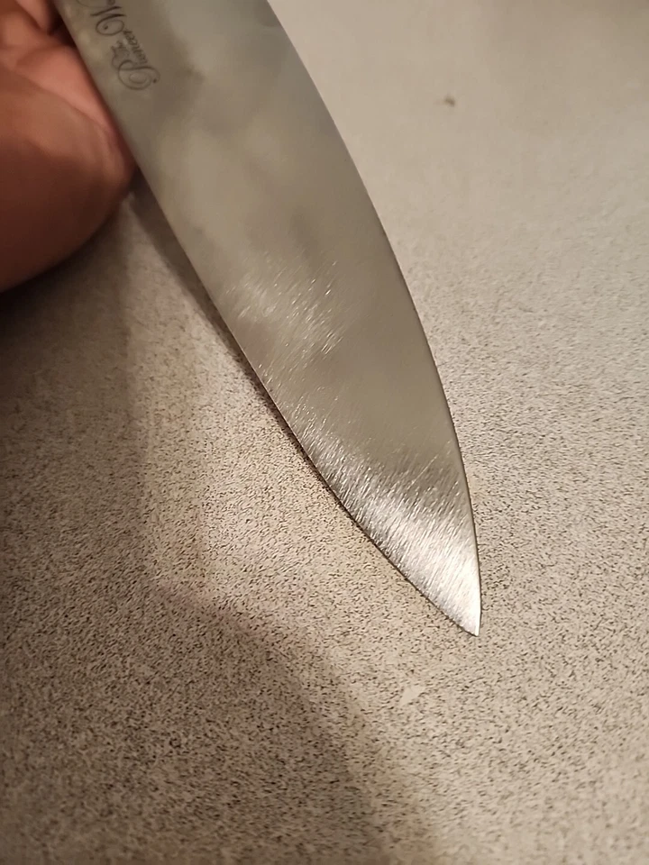 Cuchillo de chef Pioneer Woman 8" Full Tang mango de palo de rosa Foto 3 de 4