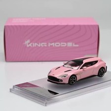 King Model 1:64 Aston Martin Vanquish Zagato Pink Alloy Car Model