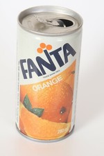 Fanta Orange soda can - 10oz