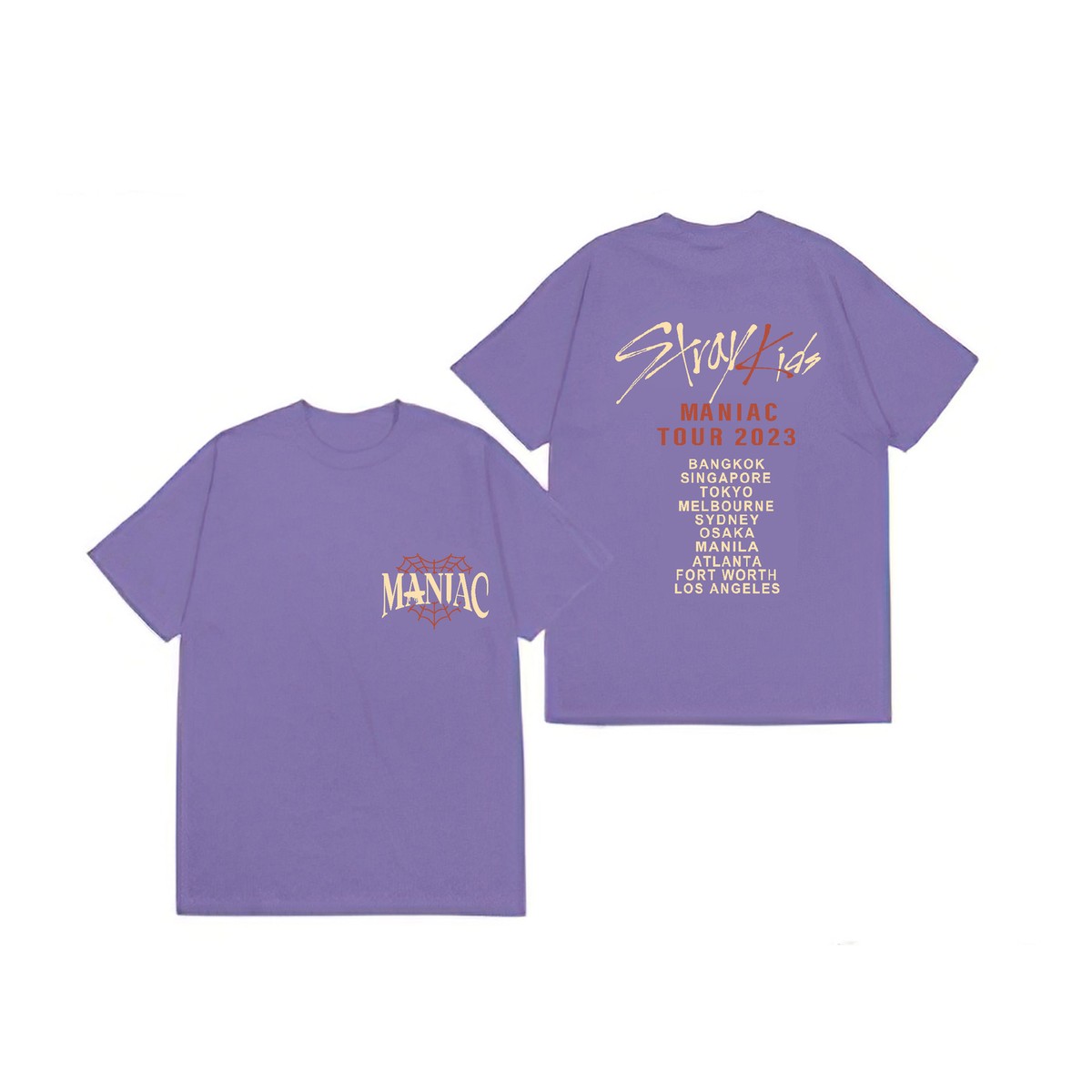 Stray Kids World Tour 2023 MANIAC T-Shirt TShirt Tee Unisex