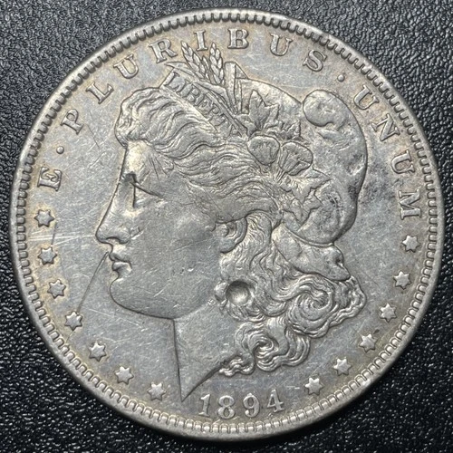 1894 P Morgan Silver Dollar $1 XF Details Key Date Damaged