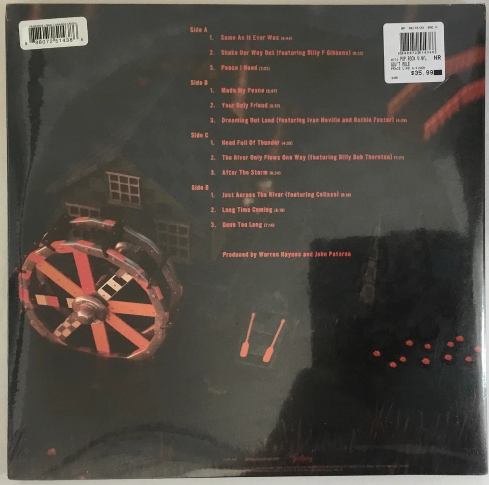 Gov't Mule - Peace … like a river 2Lp Orange Vinyl - Image 4 of 4