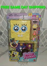 Polly Pocket Spongebob Squarepants Compact With 3 Micro Dolls & Accessories NEW