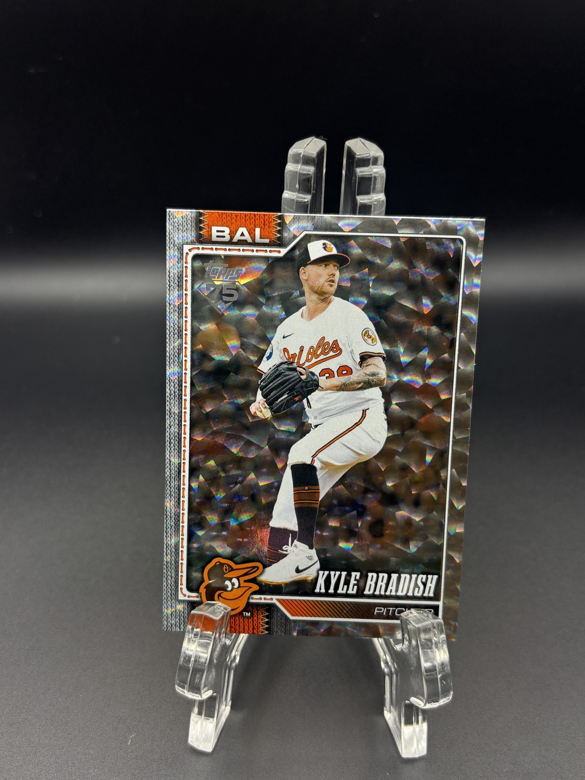 2026 Topps- Kyle Bradish #647 Silver Crackle Foil Orioles MINT