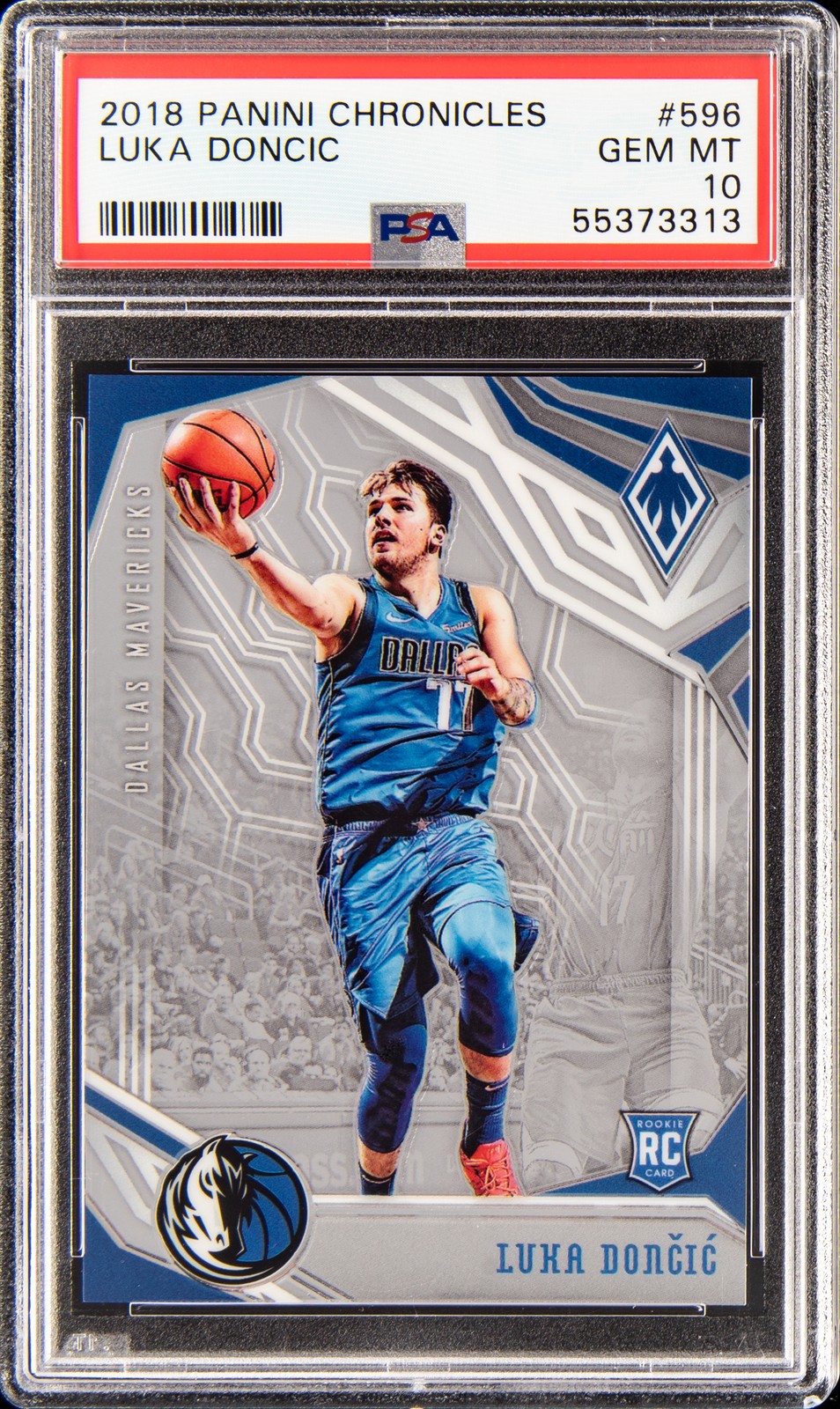 2018 PANINI CHRONICLES #596 LUKA DONCIC ROOKIE RC PSA 10