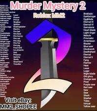 ROBLOX MURDER MYSTERY 2 MM2, GODLY, ANCIENT, VINTAGE, CHORMA, PET SET, SMALL SET