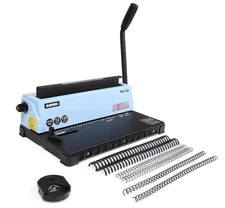 TD-132 Wire Binding Machine, 32-Hole Spiral Coil Binder, 3:1 Pitch, Punches 1...