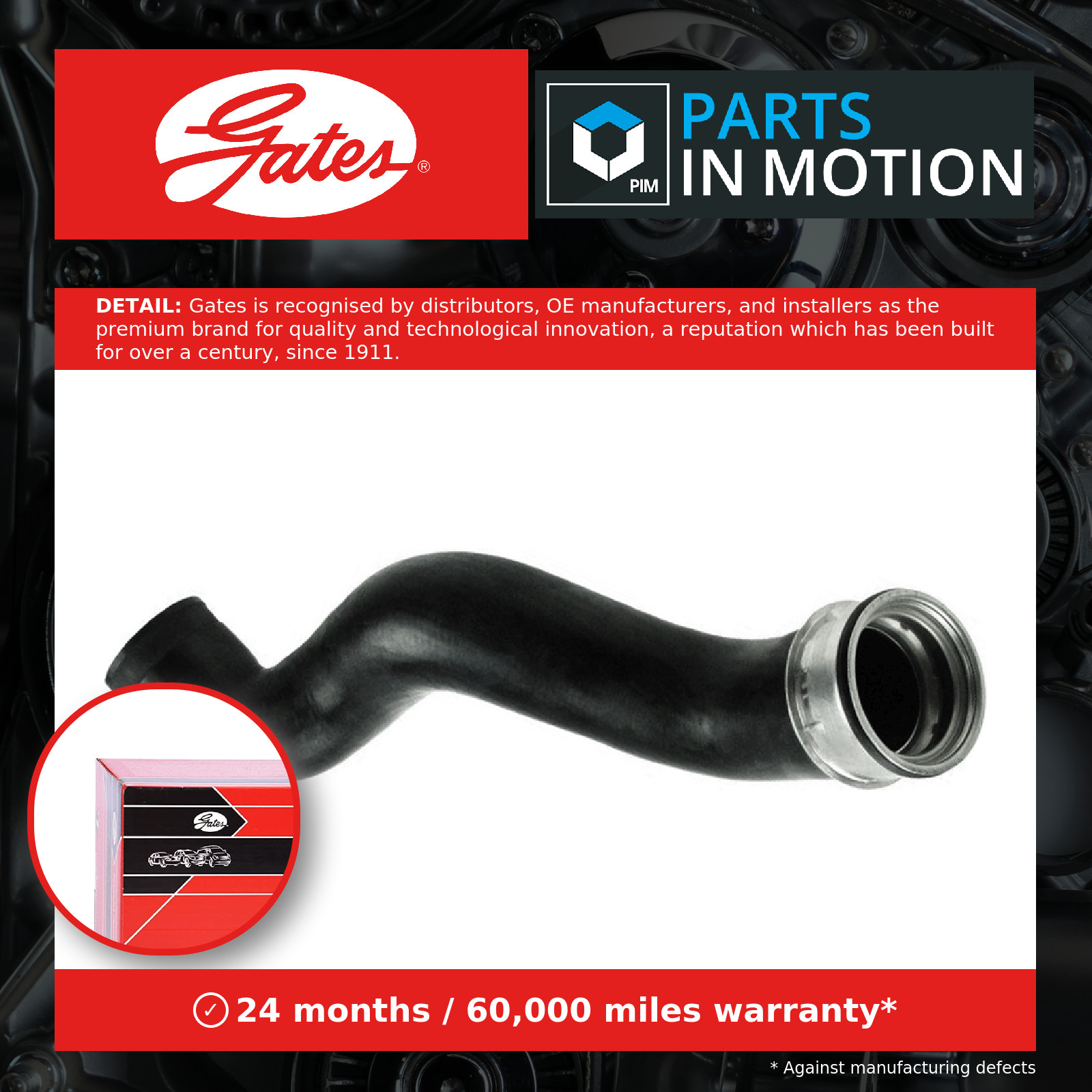 GATES-OE 09-0213 Charge Air Hose for AUDI - Image 10