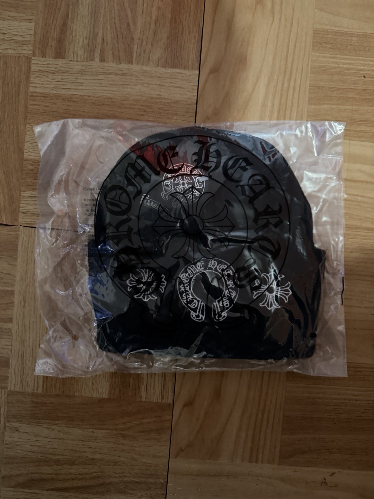 Chrome Hearts Black Beanie Hat Men Designer Logo One Size thumbnail 4