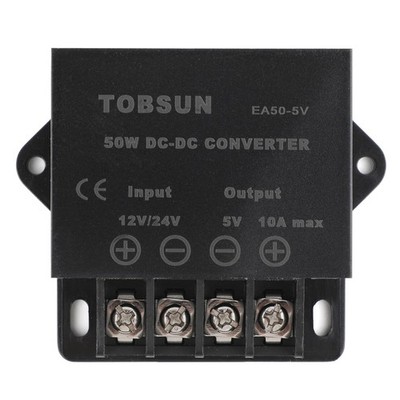 DC 12V 24V to 5V 10A Power Converter 50W Step Down Voltage Reducer Buck Regul...