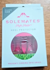 SoleMates High Heeler Clear Heel Protectors Stoppers Prevents Sinking Into Grass