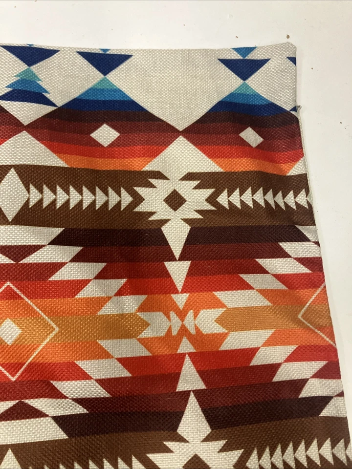 17”x17” Southwestern Throw Decorative Pillow Case Cover Aztec Geometric - Image 3 of 4