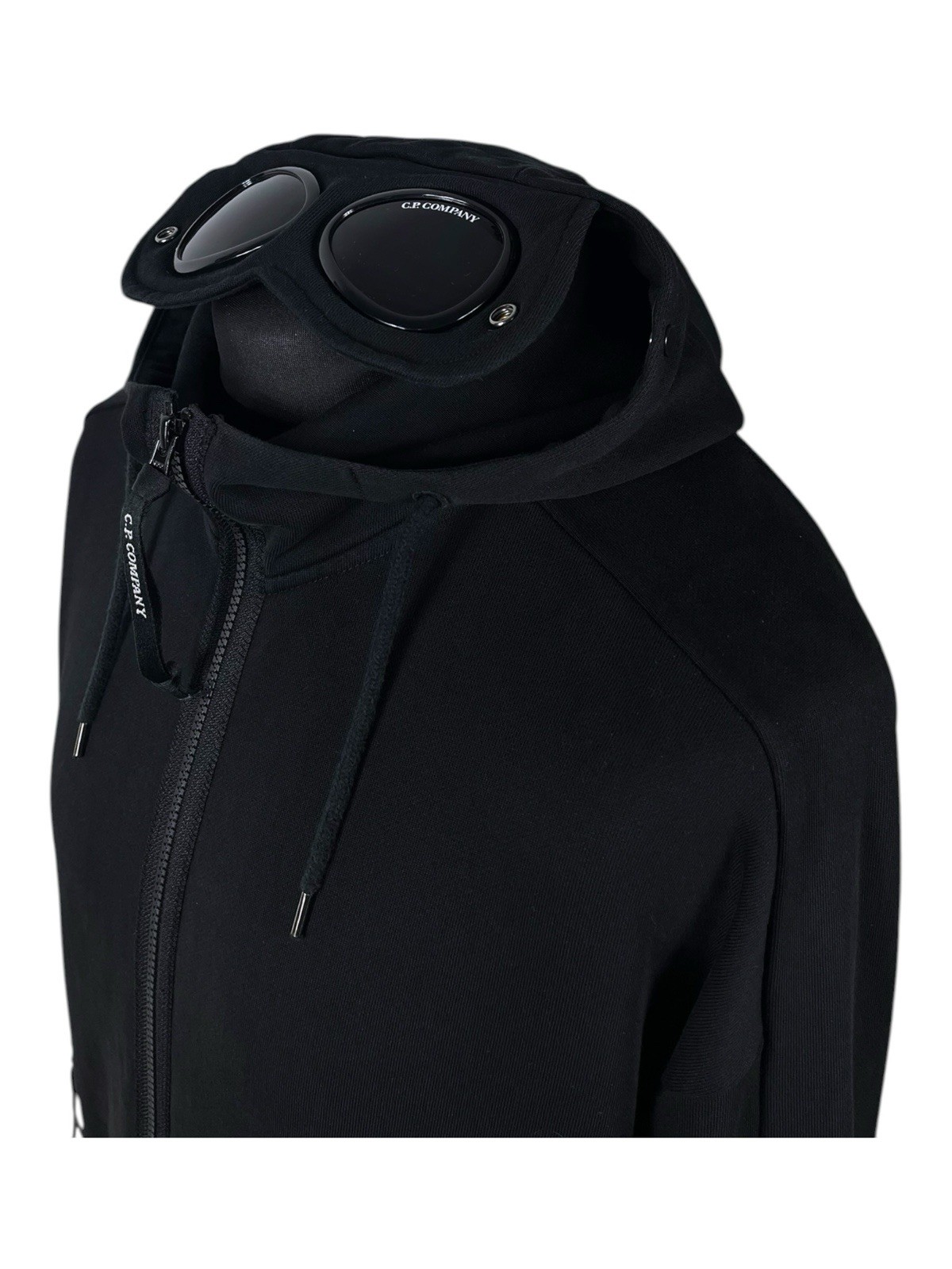 C.P. Company Goggle Hoodie XXL Black Authentic Jacket 2XL Preloved Luxury VIP