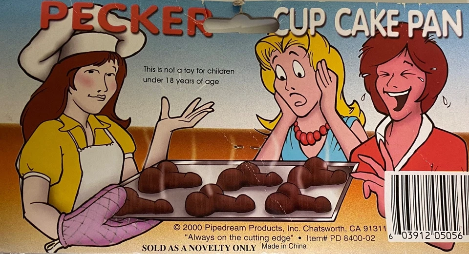 Bachelorette Party 6 Pecker Cup Cake Pans Bride Bridal Shower Reuseable New NOS - Image 4 of 4