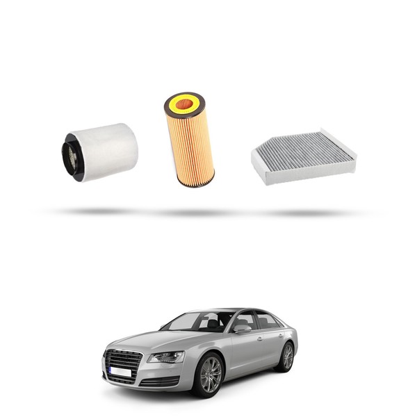 Hoffcar Wartungsset Kompatibel Mit Audi A8 (4H) 2.5 Tfsi 150KW Ab 2012-image