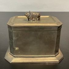 【英国】ライオンマスク ティーキャディ / ビスケットケース【シルバープレート】 Silver Tea Caddy for sale | eBay