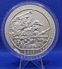 2017 SILVER 5 OZ ATB GEORGE RODGERS CLARK INDIANA SILVER COIN IN CAPSULE BU.#321