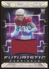 2022 Panini Black Futureistic Tre McBride #FUT-TMB Rookie Patch Cardinals SP /99