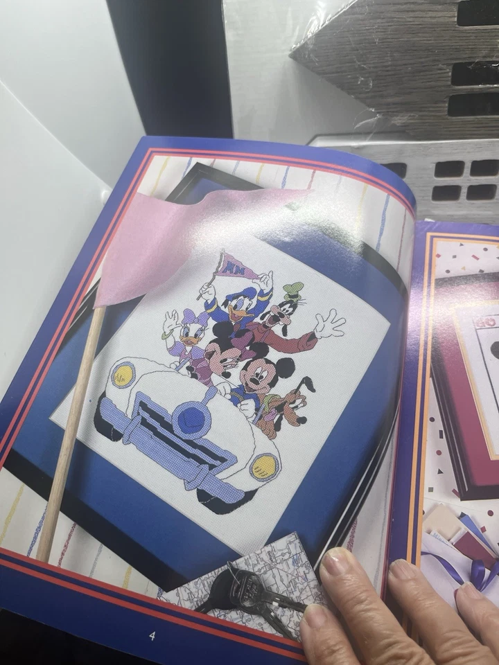 VTG Disney Mickey Unlimited Ultimate Cross Stitch Collection Book - Image 4 of 4