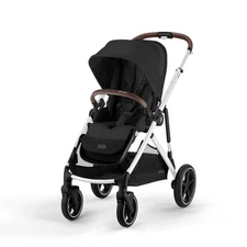 Cybex Gazelle S All-in-One Baby Stroller, Moon Black, Silver Frame