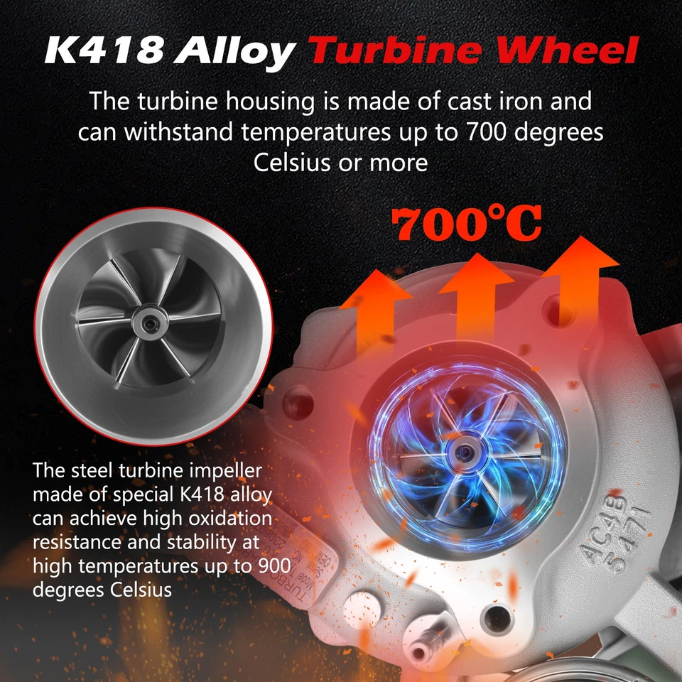 28231-2B700 Turbocharger For Hyundai Veloster Turbo 2013-2017 Kia Forte l4 14-18 — 第 4/4 张图片