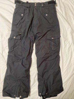 686 Smarty 3-In-1 Mens Small Fleece Snow Pants Zip Off System Black
