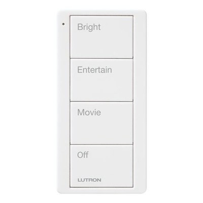 Lutron Pico Wireless Control - 4-Button MOVIE Scene - White - PJ2-4B-GWH-P01