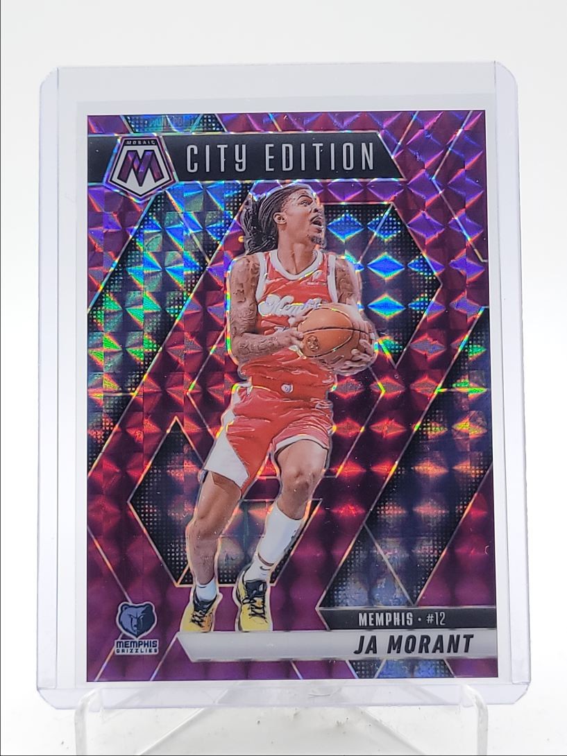 JA MORANT 2024-25 MOSAIC CITY EDITION PURPLE PRIZM GRIZZLIES /99 Q5515