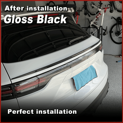 Fit For Porsche Cayenne 2018-2020 Gloss Black Rear Middle Trunk Spoiler Wing Lip - Picture 2 of 11