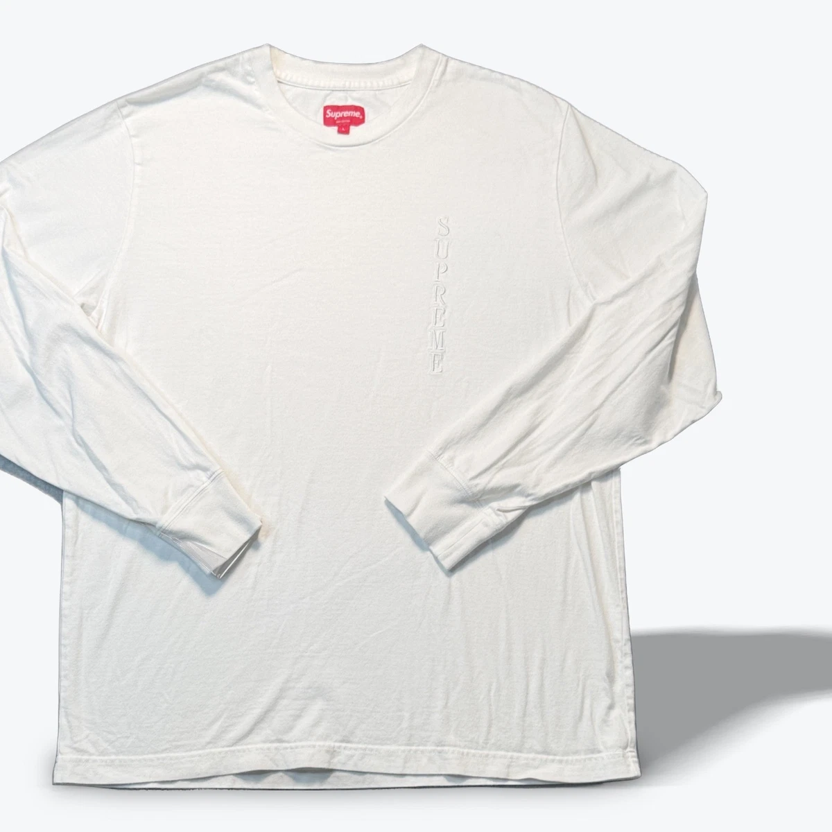 Supreme Long Sleeve White Shirts for Men for sale | eBay