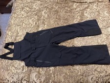 Men  s Black Obermeyer Perseus Ski Bibs Pants Size Large Long