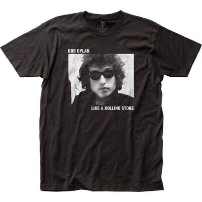 Bob Dylan Rolling Stone Mens T Shirt Music Classic Concert Rock Band Tee Black