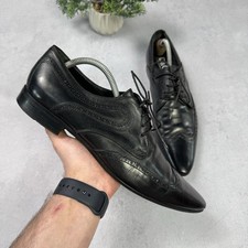 Dolce Gabbana Derby Mens Formal Shoes Brogue Size 43.5 US 10.5 Black