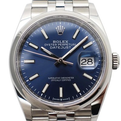 2024 New Rolex 126200 Datejust 36mm Jubilee Domed Blue Dial