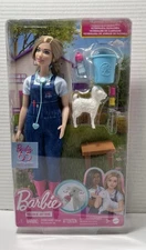 Barbie Careers Playset, 65th Anniversary Farm Veterinarian Set with Blonde Vet F