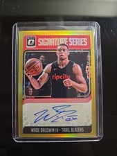 2018-19 Donruss Optic SSP /10 Gold Signature Series Wade Baldwin #SG-WB4