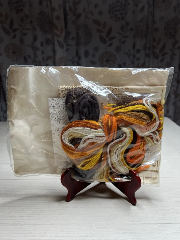 Vintage 1983 The Creative Circle Crewel Stitchery # 408 “ Shades Of Autumn “ - Image 3 of 4