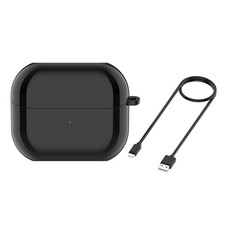 Earphones Charging Box Black w/ Cable For Samsung Galaxy Buds3 SM-R530 Parts qq